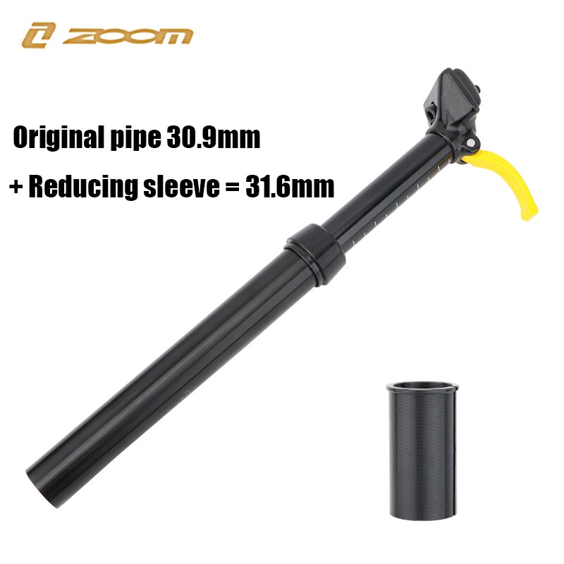 Powiększenie teleskopowy wioślarz sztyca zacisk sztycy wioślarz górski hydrauliczny zakraplacz 30.9/31.6*375MM siodło Mtb rura kontrola chowany