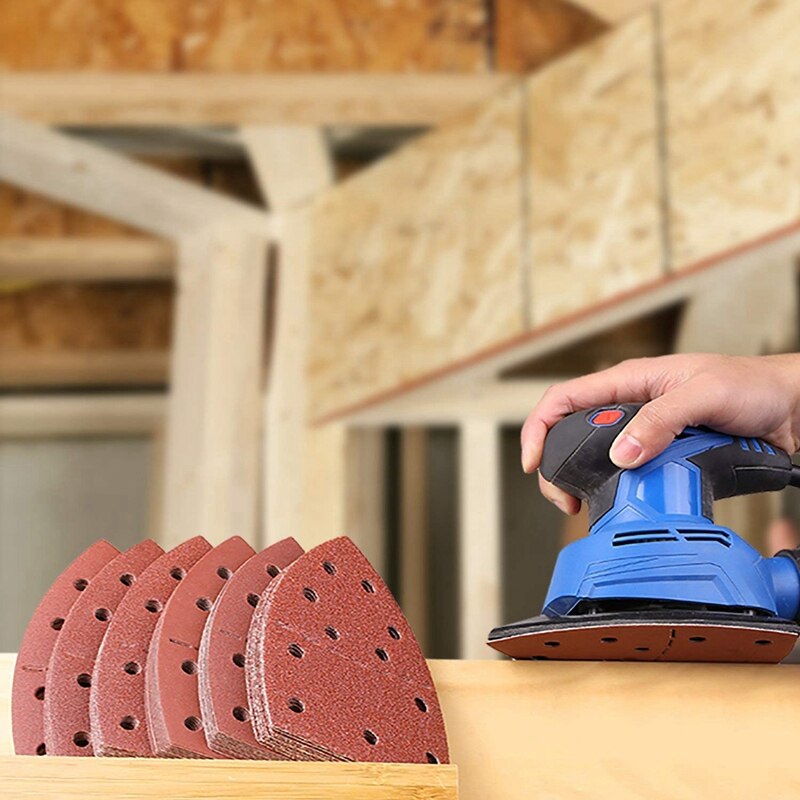 60Pcs Sanding Plate, Mouse Sander For Psm 200 Aes, Psm 18 And All Vibration Multi-Tools, 10 Pieces Each 40/60/80/120/180/240 Gri