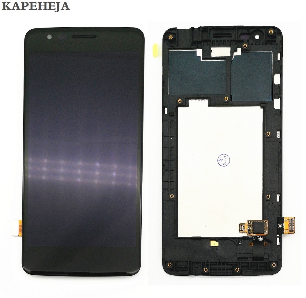 5.0 " för lg  k8 x240 x240h x240k lcd-skärm digitaliserare med pekskärm med ram