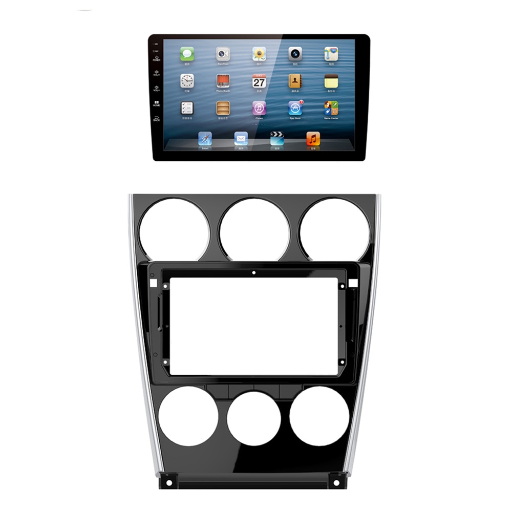 asvegen 9" Bil multimedia GPS Navigasjon Headunit til Mazda 6 2004 - i-bindestrek radio Lydopptaker Ramme