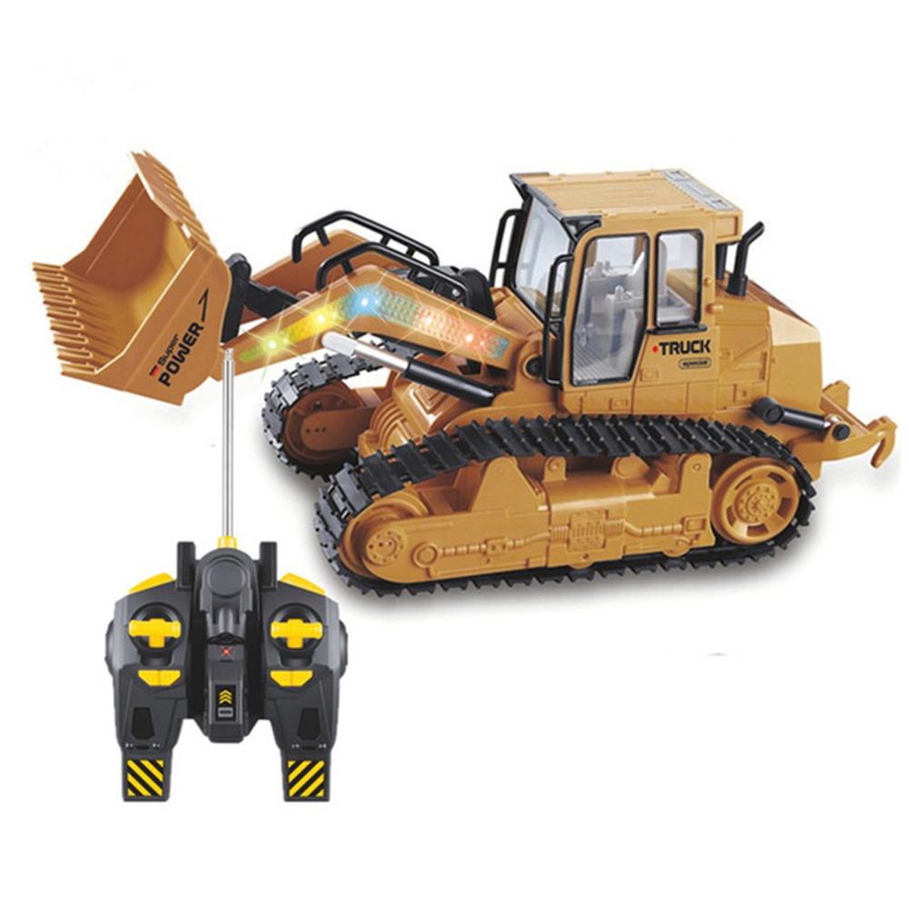 Camión excavadora a Control remoto de 2,4G, juguete de simulación Rc, coche de ingeniería, Tractor, oruga, juguete Brinquedos, para niños: Default Title
