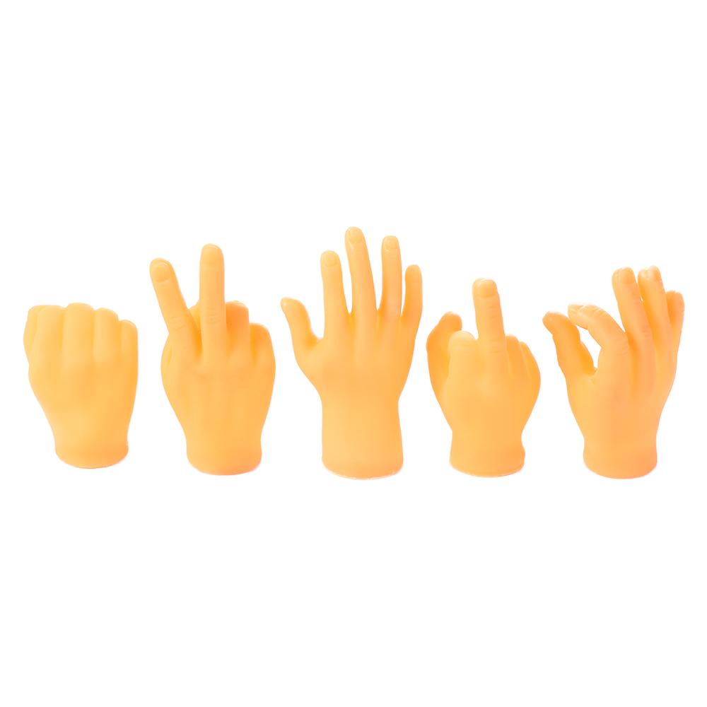 1 paio di mani minuscole dito divertente dito agitarsi piccola mano palma stuzzicare gatto animale domestico festa Halloween Cosplay puntelli novità giocattoli
