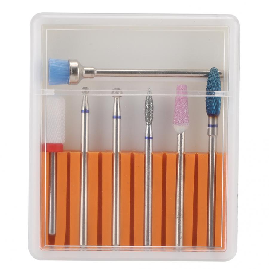 Art des ongles meulage peau morte enlèvement ongles forets ponçage ensemble de polissage: -08