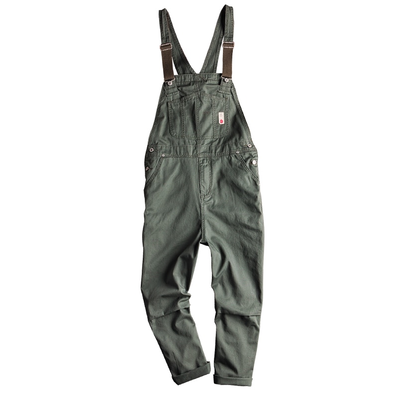 Europeisk og amerikansk street stlye jumpsuit menn tilfeldig retro verktøy trend overall par bukser bra