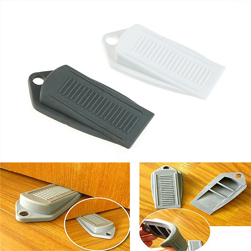 1PC/2Pcs Rubber Door Stop Stoppers Safety Keeps Door from Slamming Prevent Injury Top