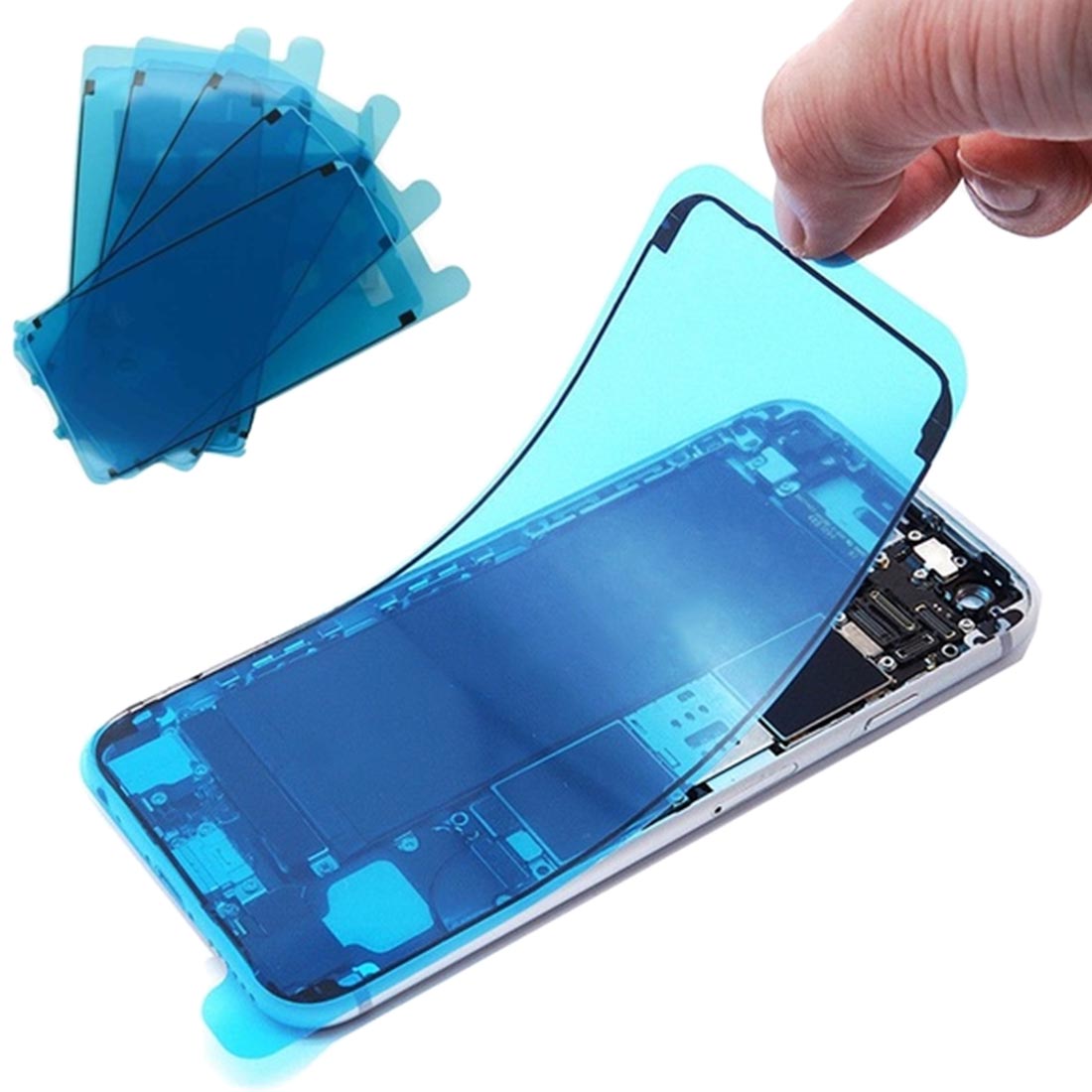 10 Uds pegamento resistente al agua cinta de reemplazo de pantalla frontal pegatinas Marco de carcasa para iPhone 7 7 Plus 8 8 Plus X XR XS XSMAX