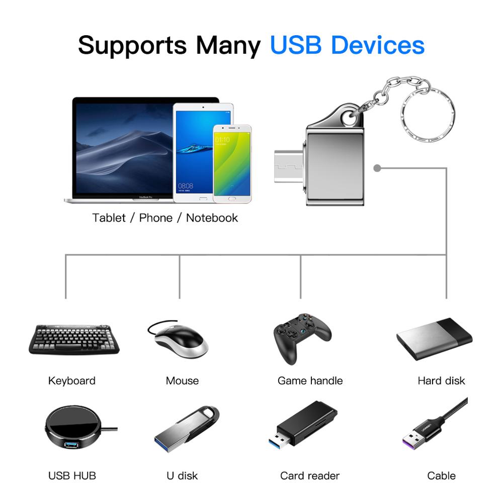 FONKEN Micro USB OTG adaptateur clé USB OTG prise type-a convertisseur de câble pour Android téléphone données connecteur de charge