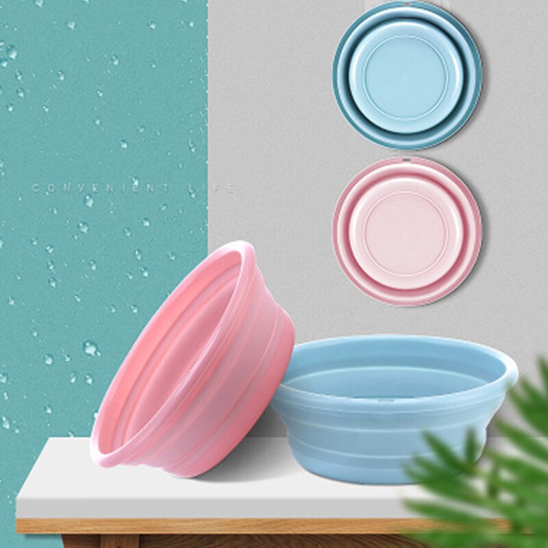 Large Size Portable Plastic Basin for Wash Car Clothes Vegetable Washing Folding Basins Home Kitchen Bath Foot Fold Basin Bucke