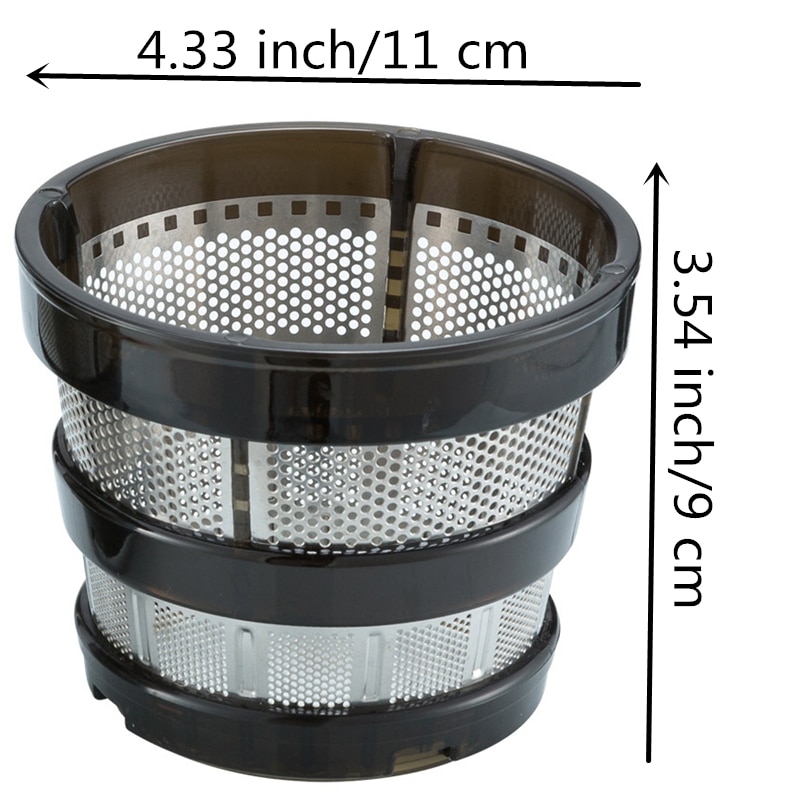 Filtro de exprimidor, filtro de pantalla de malla de jugo, agujero grande para Hurom, piezas de HH-SBF11, cesta de filtros de jugos