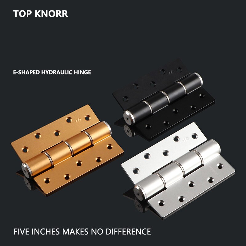 TOPKNORR – charnière de porte Invisible de 5 pouces, tampon d&#39;amortissement hydraulique, dispositif de fermeture automatique de porte, charnière à ressort de porte secrète multifonctionnelle