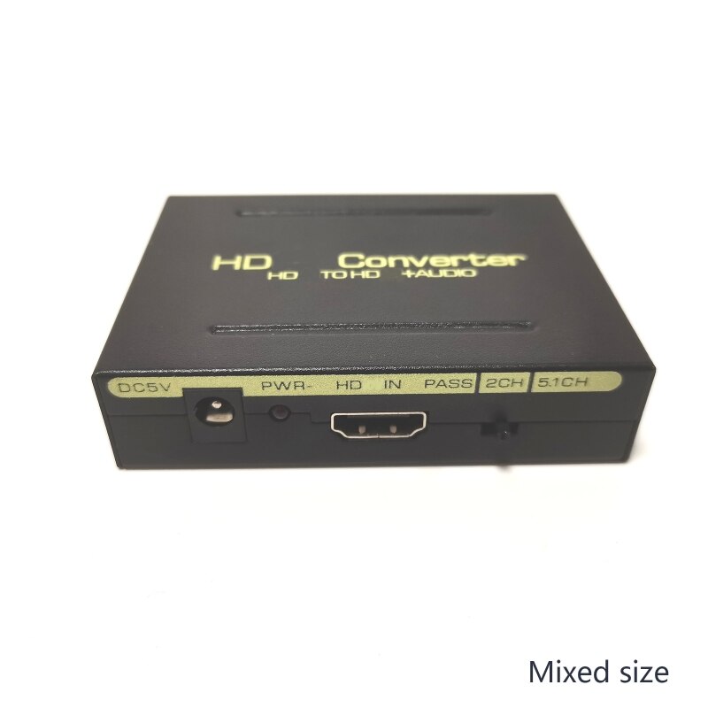 Extractor Switch Box HDMI-compatible Extractor Splitter 5.1ch 2.0ch SPDIF + L/R Vedio Extractor Optical