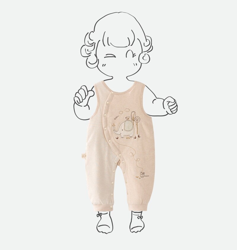 Kinderkleding Lente Herfst Baby Een Stuk Romper Plus Katoen Overalls Baby Romper Pasgeboren Biologisch Katoen Jongen Meisje Broek