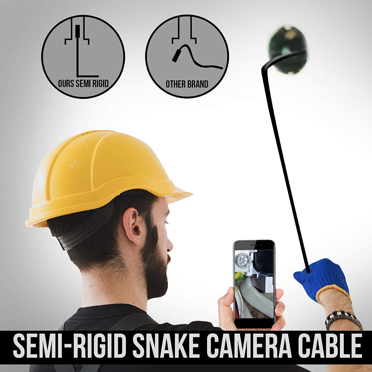 2.0 MP HD Camera 1200P 8mm 1M 2M 5M Semi-Rigide USB Endoscoop Type C Borescope Inspectie Camera voor Android Smartphone Windows
