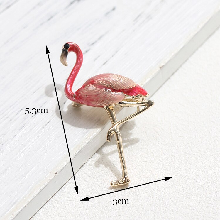 (Inklaring Verwerking) Elegante Dier Insect Broches Pins Bee Mier Flamingo Pauw Mannen Vrouwen Broche Voor Party