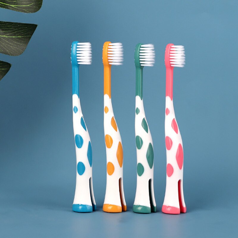 4 Stks/set Cartoon Herten Patroon Baby Tandenborstels Antislip Leuke Baby Tanden Care Kids Tandenborstel Set Baby Care: Default Title