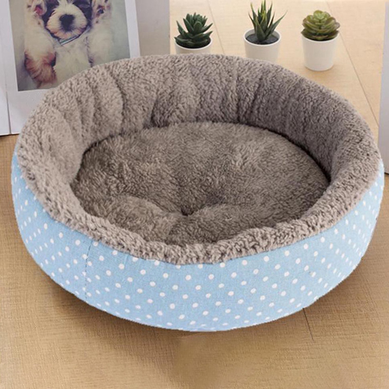 Promotion! Universal Four Seasons Kennel Cat Bed Dog Bed Round Flanging Kennel Microfiber Plush Breathable