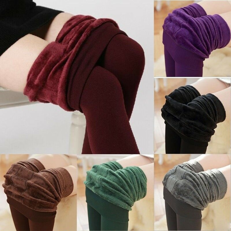 Legging en velours épais doublé polaire pour femme, pantalon Slim, extensible et thermique, haute élasticité et bonne , collection automne et hiver