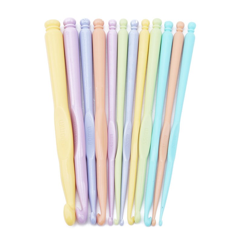 9Pcs/Set Hooks Needles Sewing Tools Sewing Needles Knitting Needles Weave Sewing Tools Crochet Hooks Knit Knitting Needles Kit: 12Pcs