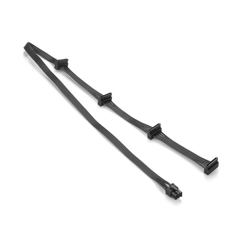 Rgeek pci -e 6 pin samec 1 to 4 sata samica napájací rozbočovač napájací kábel pre corsair  rm650x rm750x rm850x rm1000x: To 4x sata