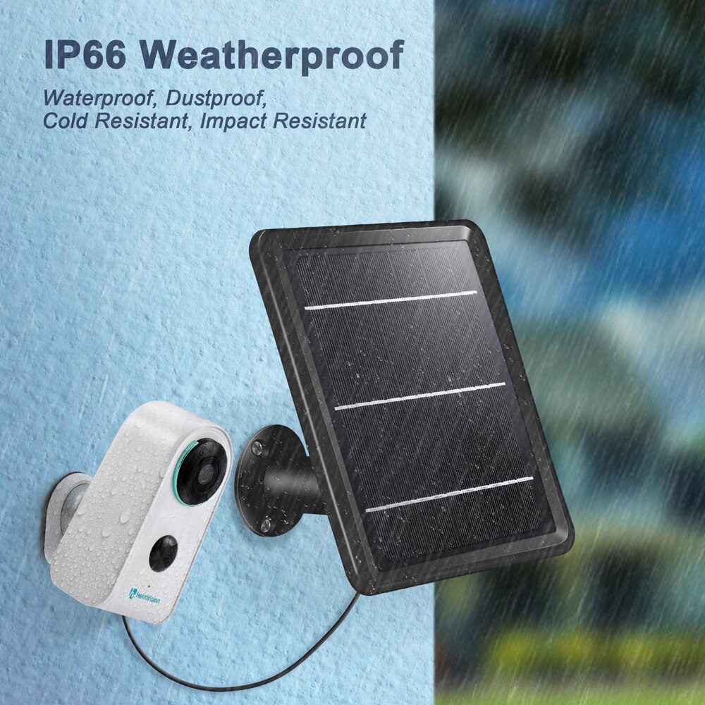 HeimVision HMS3 Solar Panel Supply Power for HMD3 HMD2 HMB1 Waterproof Support Continuously Rechargeable Battery Security Camera