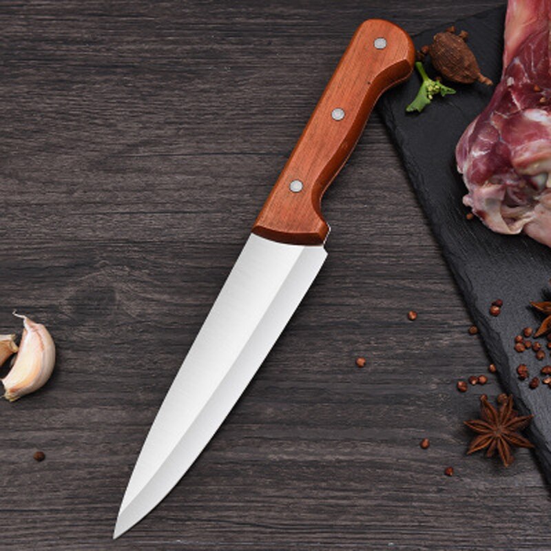 4pc Kitchen Knives Set Butcher Knife for Fish Fruit Vegetable Chef Knife Stainless Steel Boning Knife Meat Cleaver Utility Knife