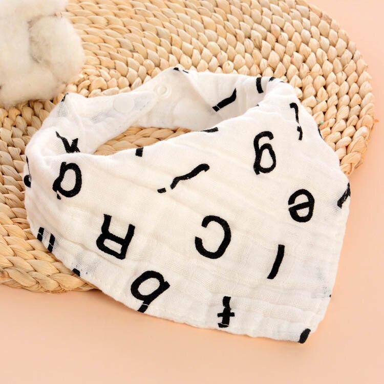 Mooie Baby Slabbetjes Jongen Meisje Bandana Water Absorberen Bib Burp Doek Driehoek Cartoon Katoenen Baby Sjaal Burp Dubbele Snap Baby accessoire: 3