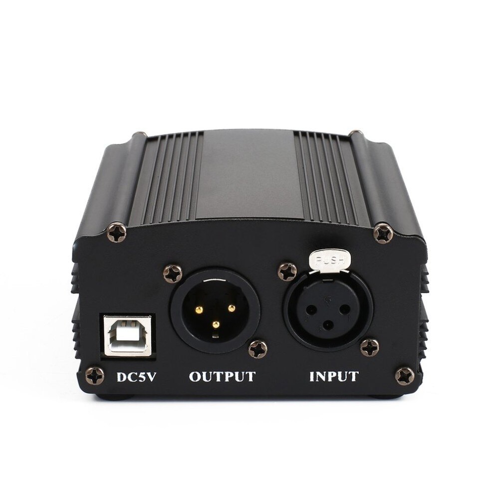 1-Channel 48 V USB Phantom Power 5 feet USB Cable XLR 3Pin Microphone Cable for Any Condenser Microphone