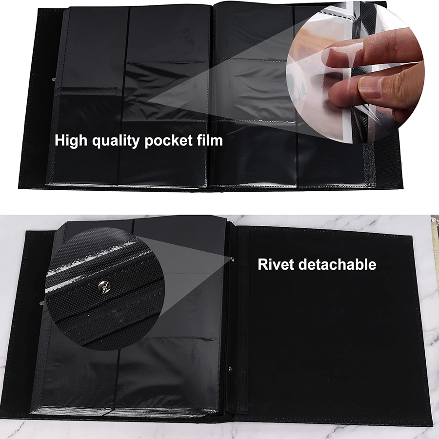 Photo Album 4x6 500 Photos Pages Large Capacity Leather Cover Wedding Photo Albums Holds 500 Horizontal and Vertical Photos