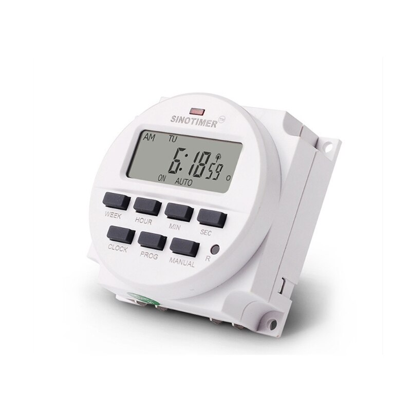 Digital Timer Switch 7 Days Weekly Programmable Time Relay Control Programmer