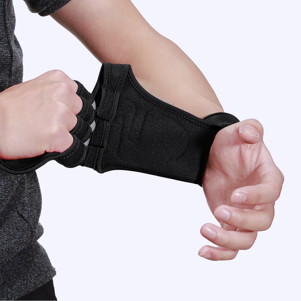 1 paire haltérophilie-crochet main-barre poignet sangles gant musculation gymnastique Fitness crochet haltérophilie gants antidérapants gants