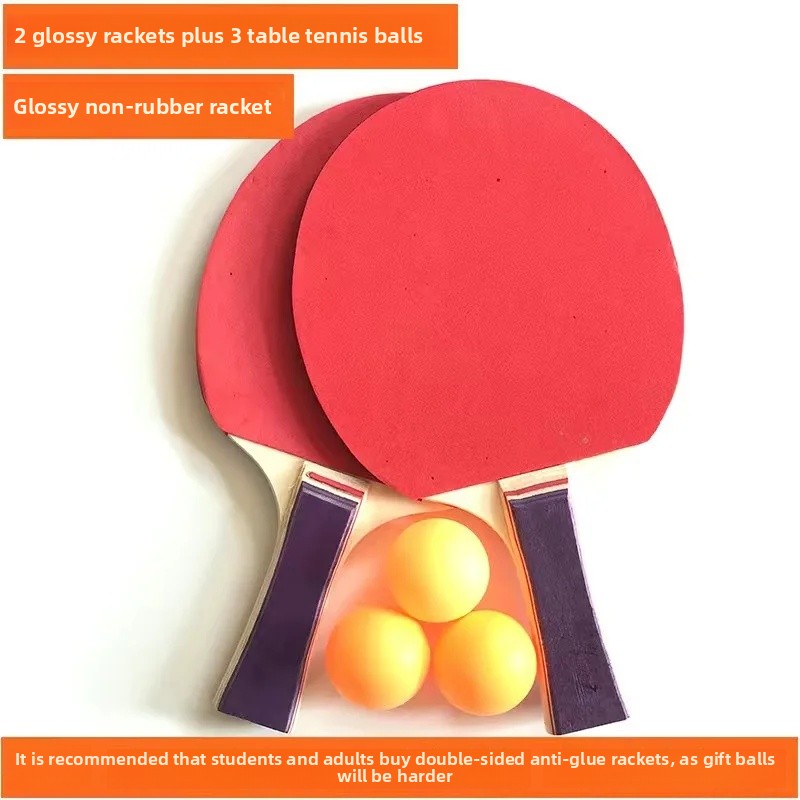 High Elasticity Table Tennis Racket Children's Primary School Students Horizontal And Vertical Rackets 2 Pieces Set Bocka: Pink