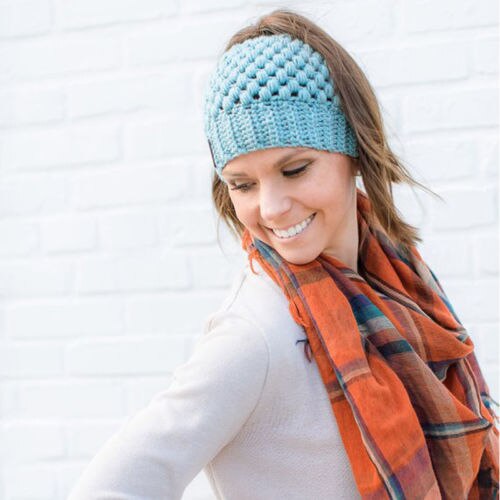 Hirigin merk 7 kleuren paardenstaart muts dames stretch gebreide haak mutsen winter mutsen voor dames mutsen muts warme dame