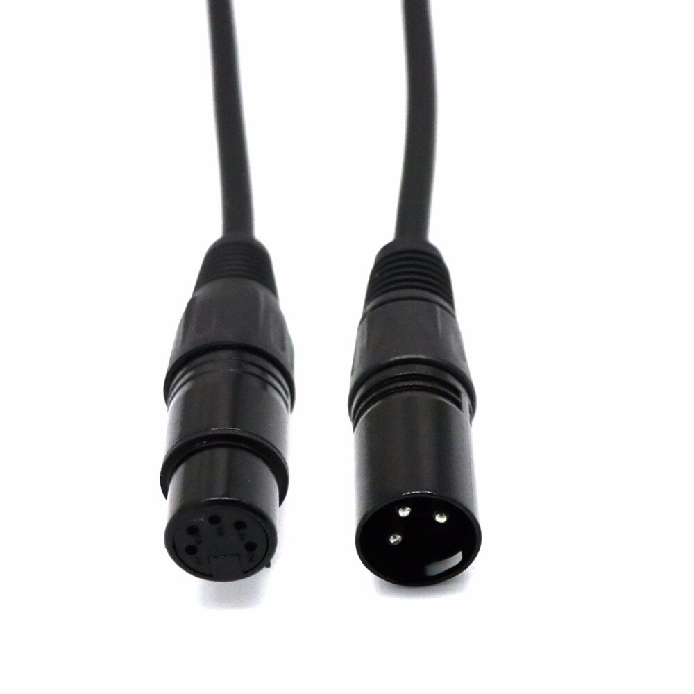 0.5m 3Pin male Signal Connection DMX Cable to 5pin female dmx cable DMX Adapter Cable