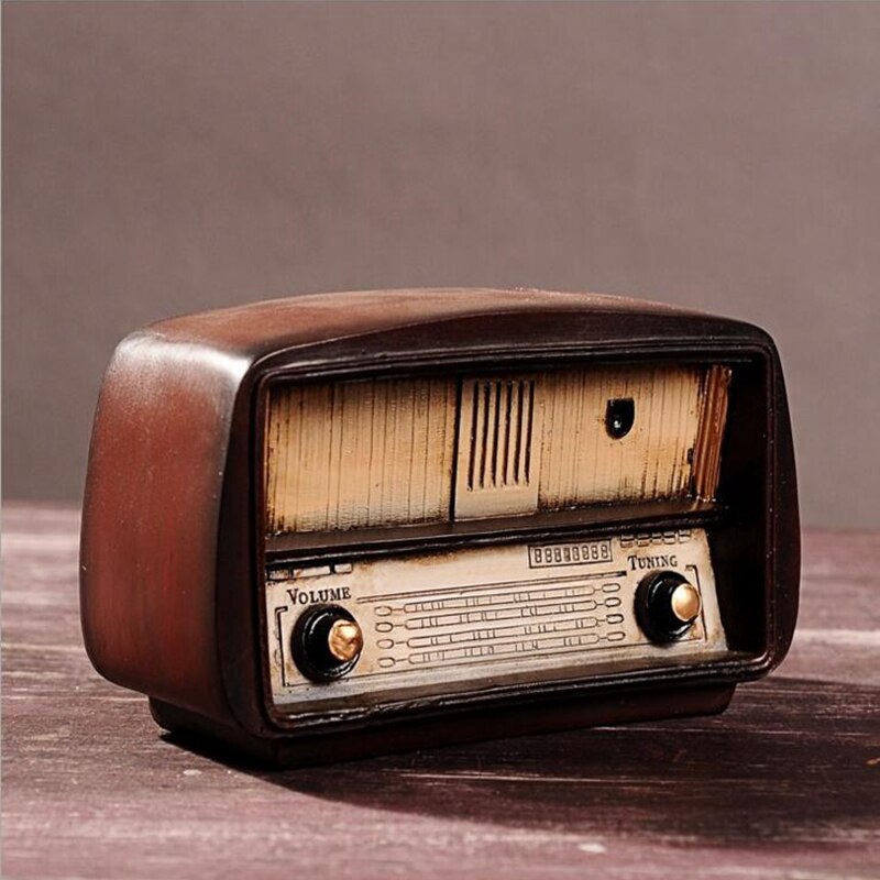 Boodschappen home decoraties vintage craft ornamenten vintage radio