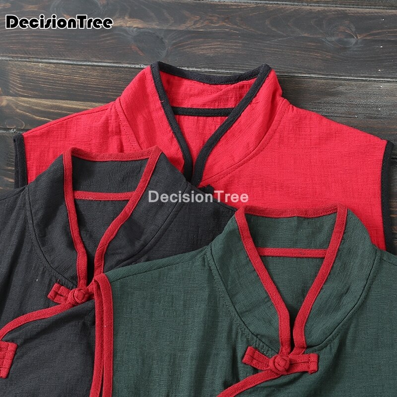 Chalecos de qipao chino para mujer, ropa china tradicional, traje tang, tops elegantes, chaleco sin mangas para mujer