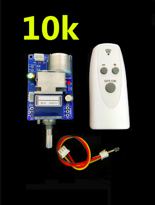Placa de Control de volumen con Control remoto por infrarrojos HiFi, amplificador APLS, preamplificador, potenciómetro de Motor, ajusta el módulo de volumen: Lavanda