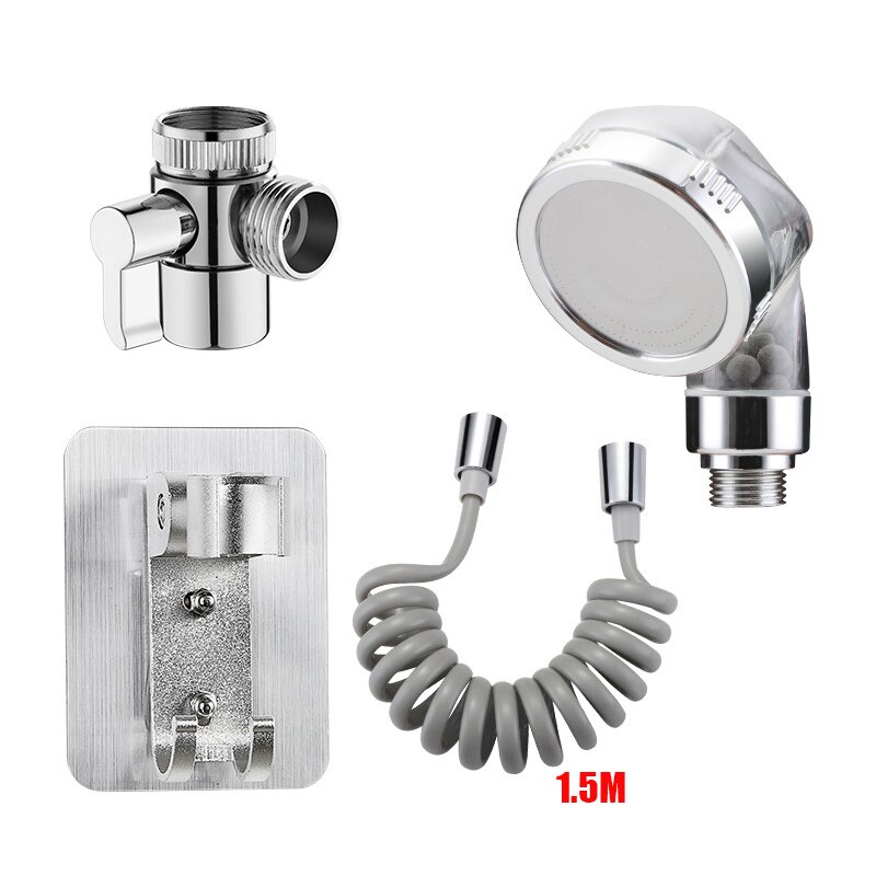 Bathroom Faucet External Shower Handheld Sprayer Basin Faucet For Hair Washing Water Saving Flexible Tap Extension Kit: Set A