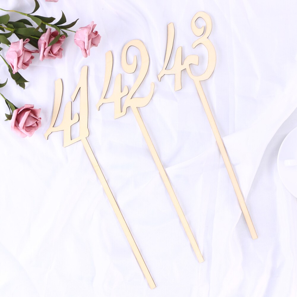 20 stuks tafelnummerhouders, rustiek, duurzaam en natuurlijk, voor plaatskaarten als decoratie voor bruiloften, feesten en bijeenkomsten.