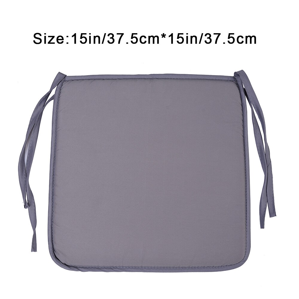 Chair Cushion Square Seat Pad Chair Pad Outer Shell Filling Dining Chair Cushion with Ties Seat Cushion Non Slip Dinging Chair