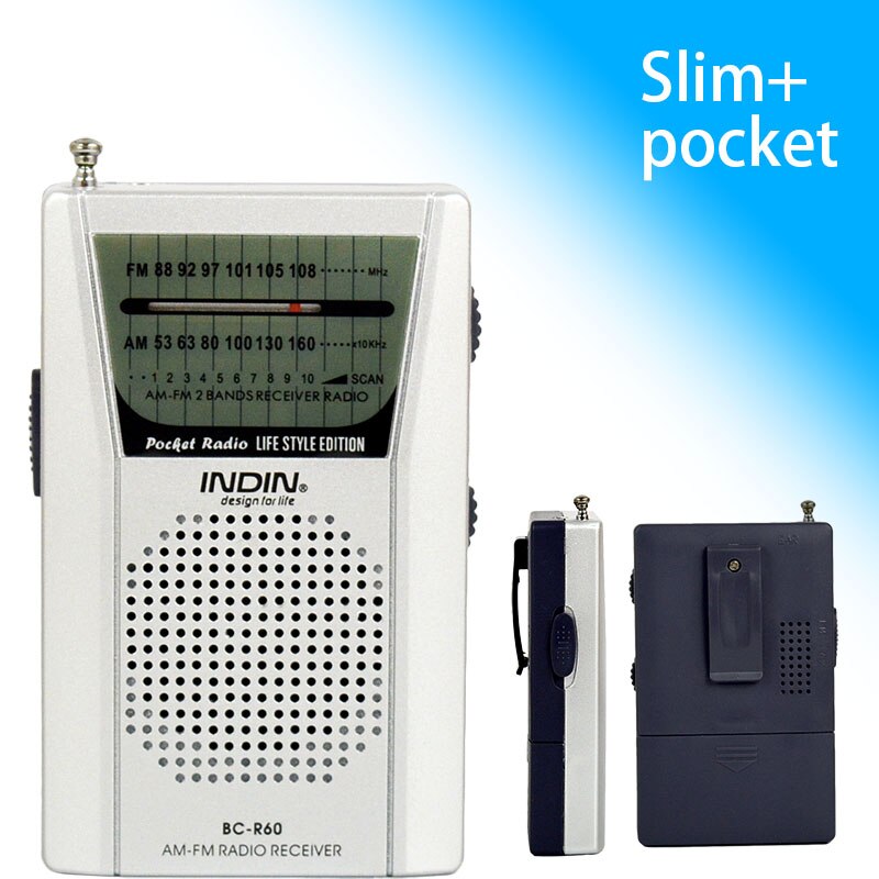 Portable Mini AM / FM Radio Antenna Telescopic Radios World Elderly Multi-Function Handheld Radio Receiver R60