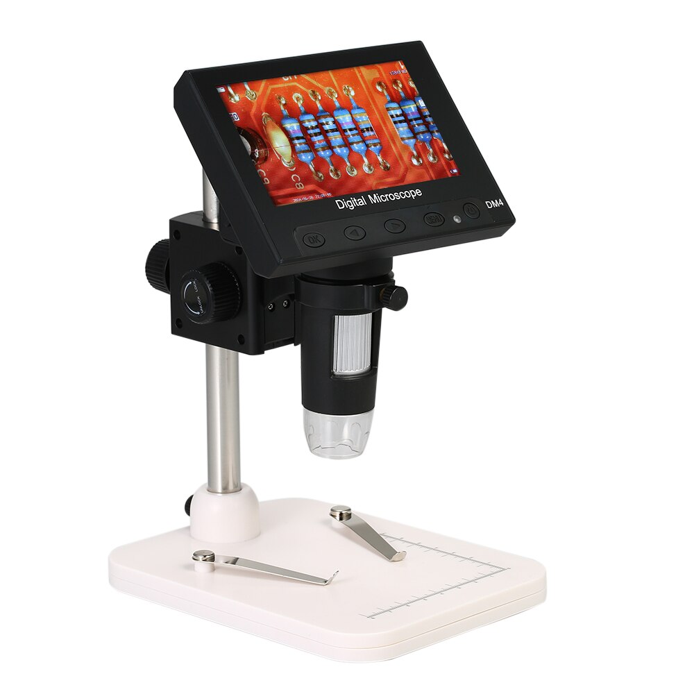 1000X Vergroting 4.3-Inch Lcd-scherm Draagbare Microscoop 720P Led Digitale Vergrootglas Met Houder Voor Reparatie Soldeerbout