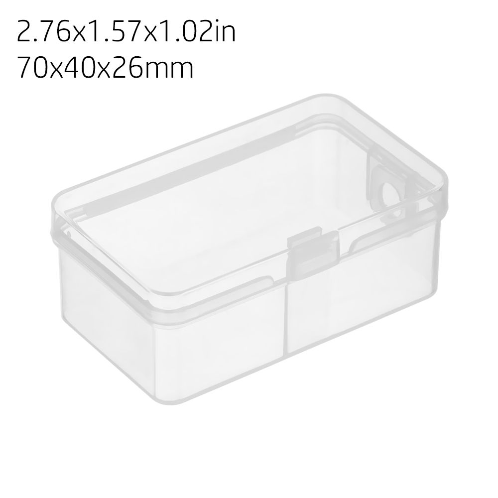 9Sizes Small Plastic Square Transparent Storage Box Items Sundries Organizer Case Jewelry Beads Container Tools Accessories Box
