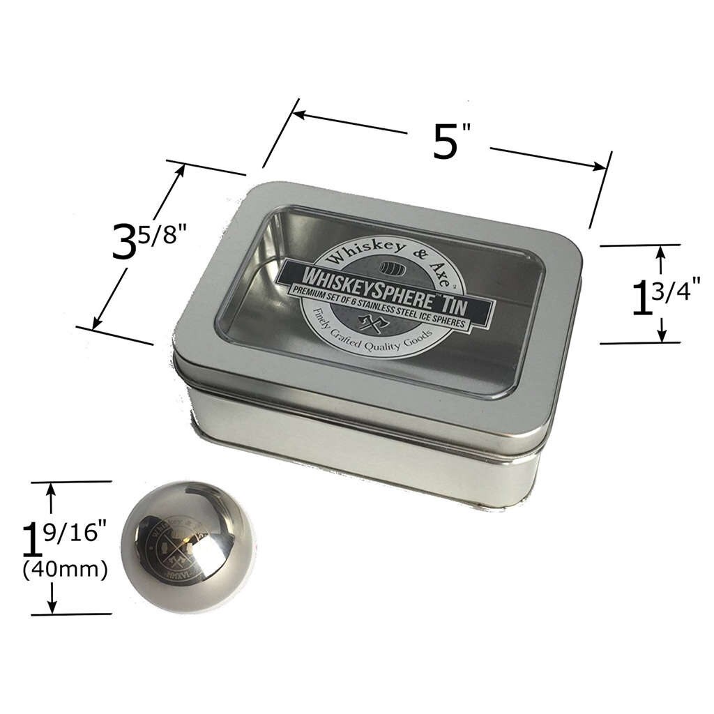 Round Stainless Steel Ice Cubes Reusable Wine Whiskey Beverage Metal Chilling Stones with Whisky Keep Cold Ice Tartar