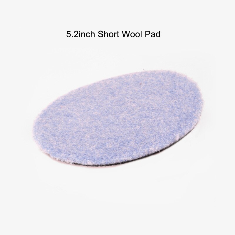 6 Inch Lambs Woollen Polishing Buffing Pad Polisher Pads For Car Detailing Waxing Polishing Buffer: 5.2 inch short wool