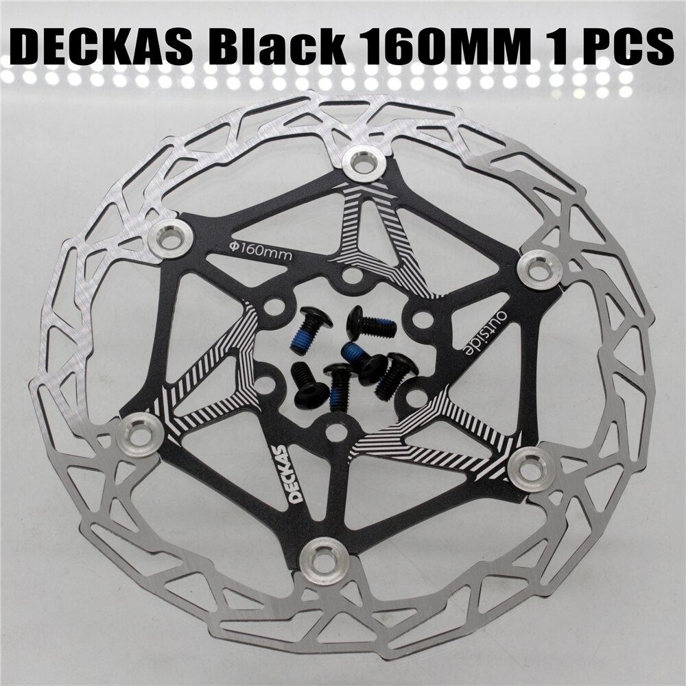 ZOOM Aluminum Alloy MTB bicycle Disc Brake Mountain Road MTB Bike Mechanical Caliper Disc Brakes Cycling Double Brake: DECKAS Black 160mm