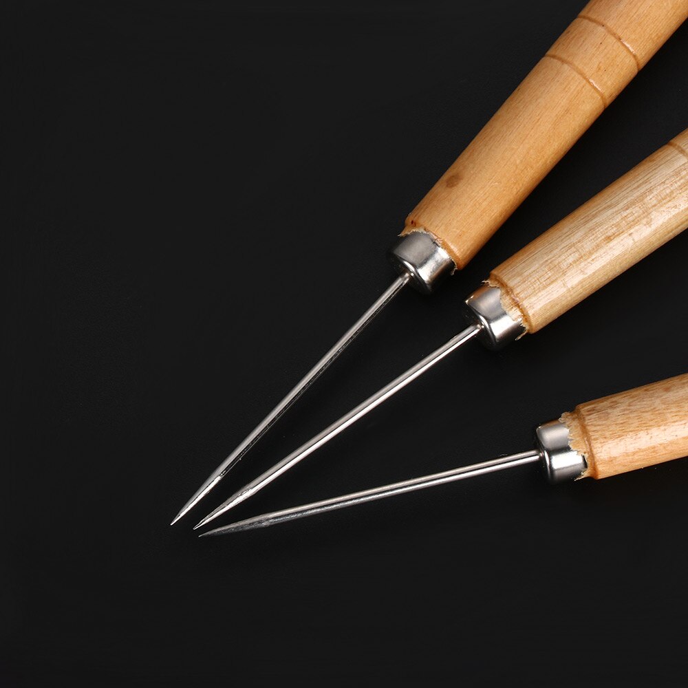 Aguja para costura manual de cuero, troqueles de papel de corte, suministros para manualidades de costura de cuero, 1 ud.