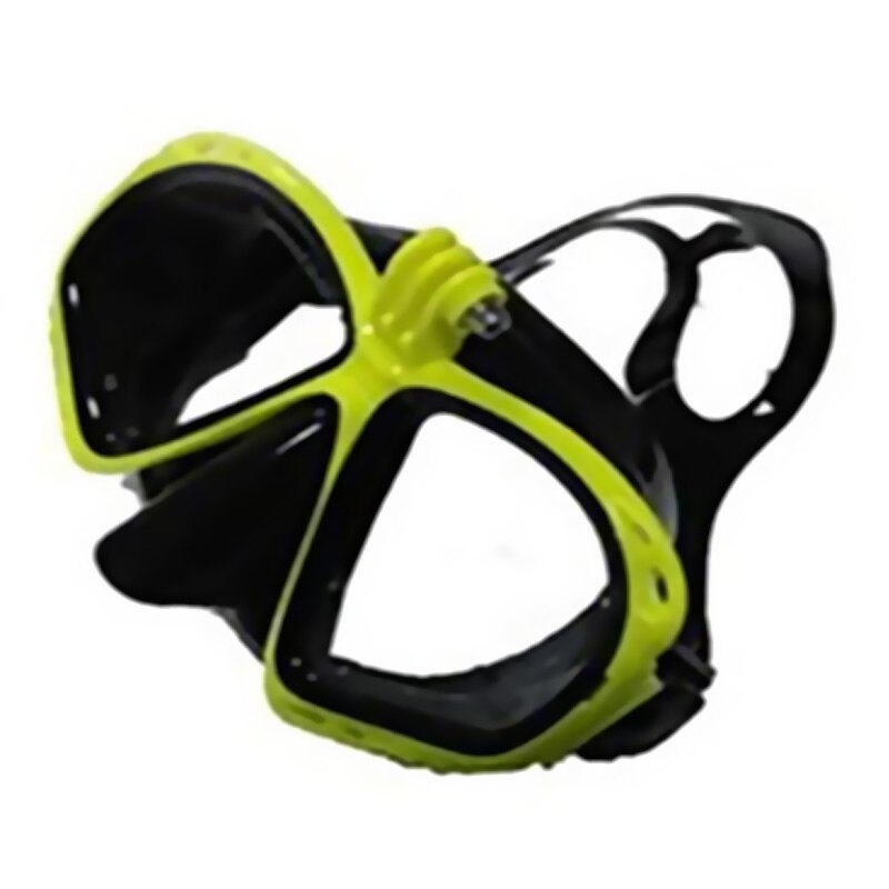 Mænd kvinder justerbare hærdet linser googles briller dykkermaske med gopro mount svømning snorkling øjenbeskytter: Stil 3