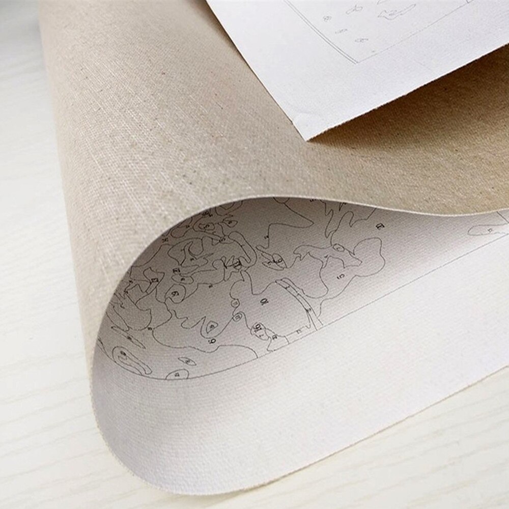 HUACAN Painting By Numbers Lion Animals Kits Pictures Drawing Canvas HandPainted DIY Oil Paint Home Decoration