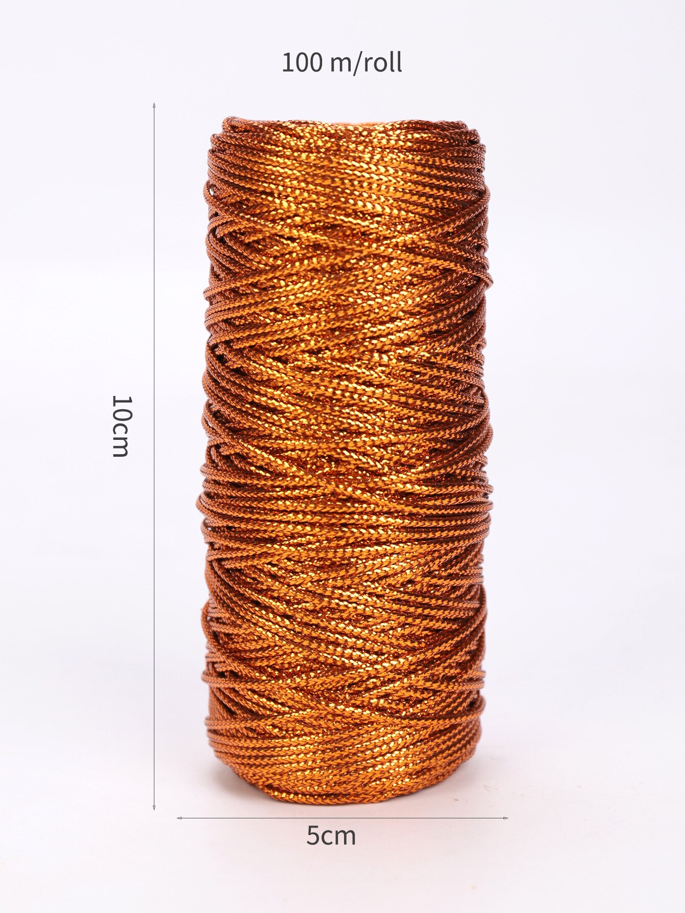 100m Rope Gold Silver Cord Packaging String Metallic Jewelry Thread Cord DIY Tag Line Bracelet Making Labels Mark Lanyard: A