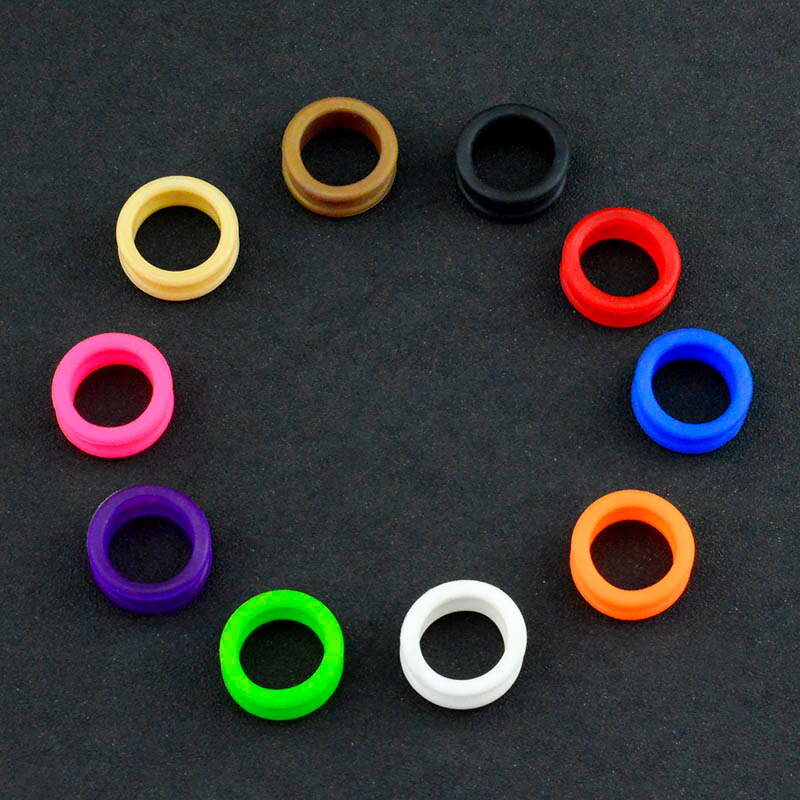 Salon Soft Silica Gel Hair Scissors Silicone Finger Rings Scissors Inserts Groomer Accessories Handle Rings for Barber Shears